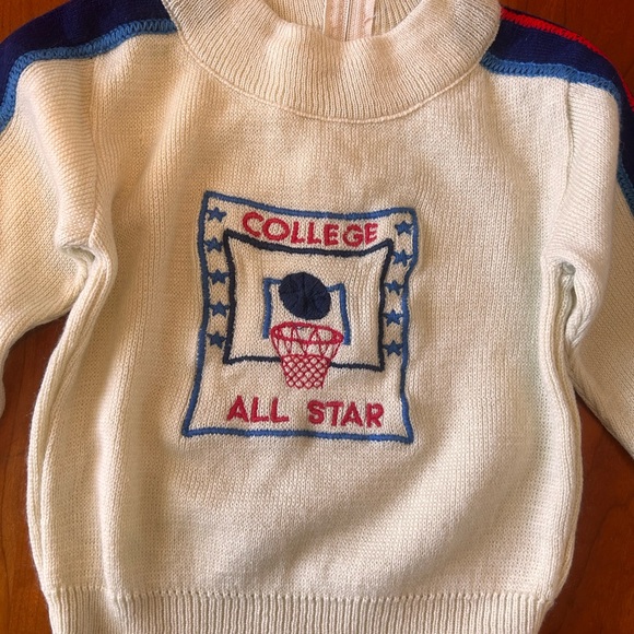 Vintage 70s College All Stars toddler sweater - Picture 3 of 6